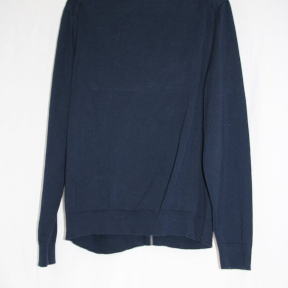 Lands' End Men's Blue Button Cardigan Sweater Size L w/Pockets The Outfitters - Picture 7 of 10